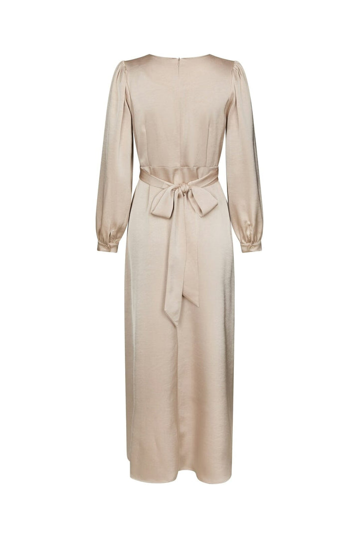 Neo Noir - Bretti Heavy Sateen Dress 168431 - 720 - Champagne