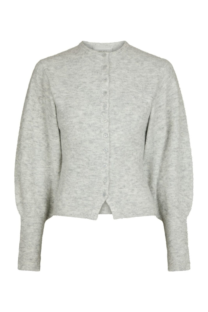 Neo Noir - Briano Soft Knit Cardigan 167196 - 103 - Light Grey Melange