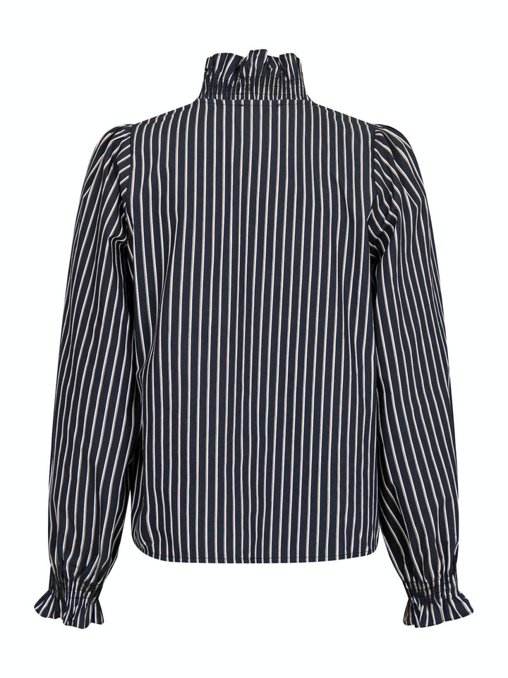 Neo Noir - Brielle Tone Stripe - Black Skjorter 