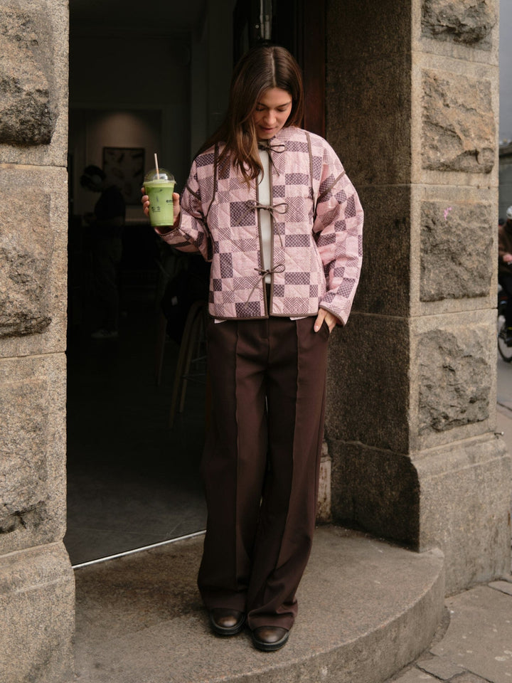 Neo Noir - Calah Square Mix Jacket 164793 - 165 - Rose Jakker 