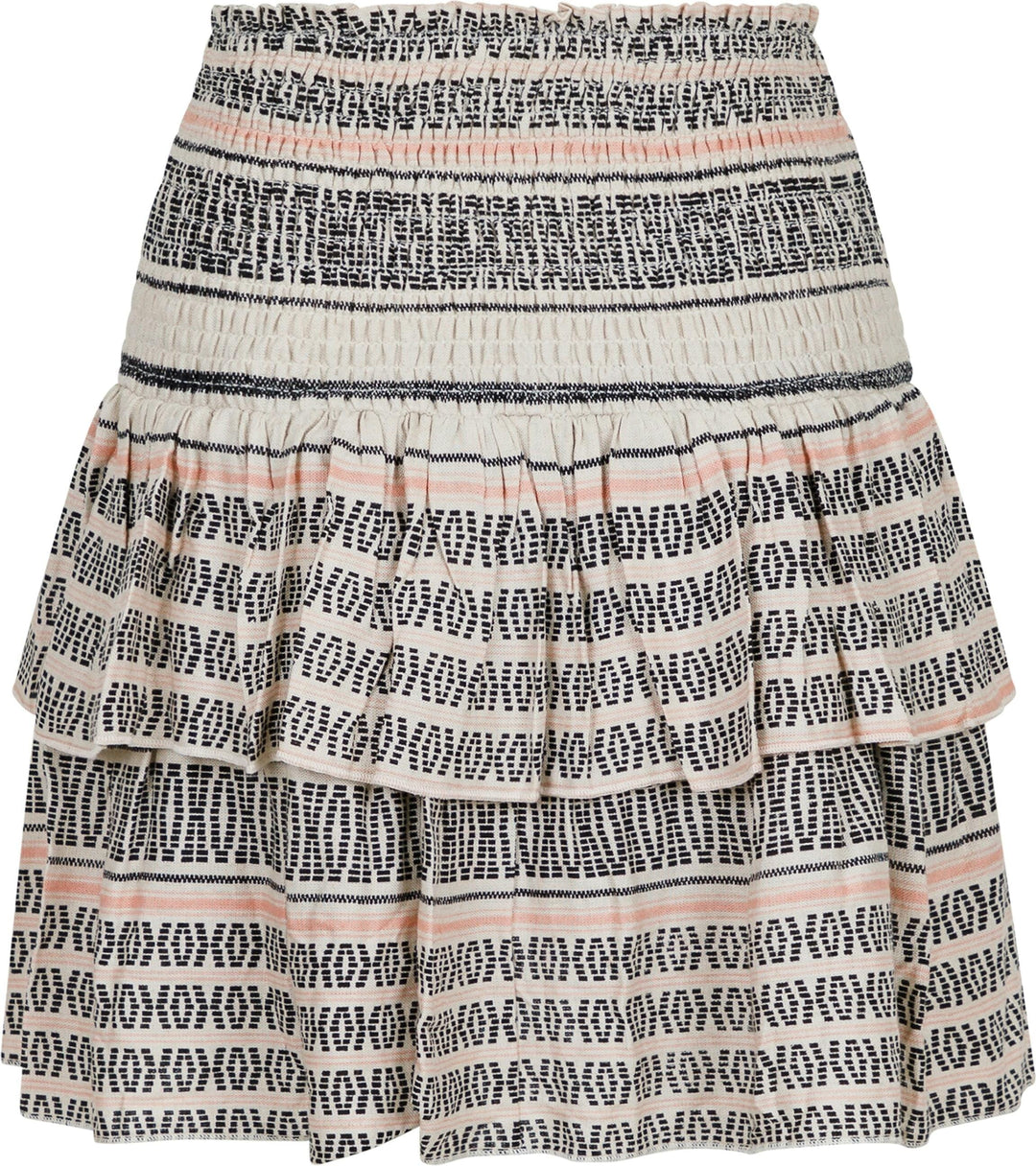 Neo Noir - Carin Stitch Print Skirt - Natural