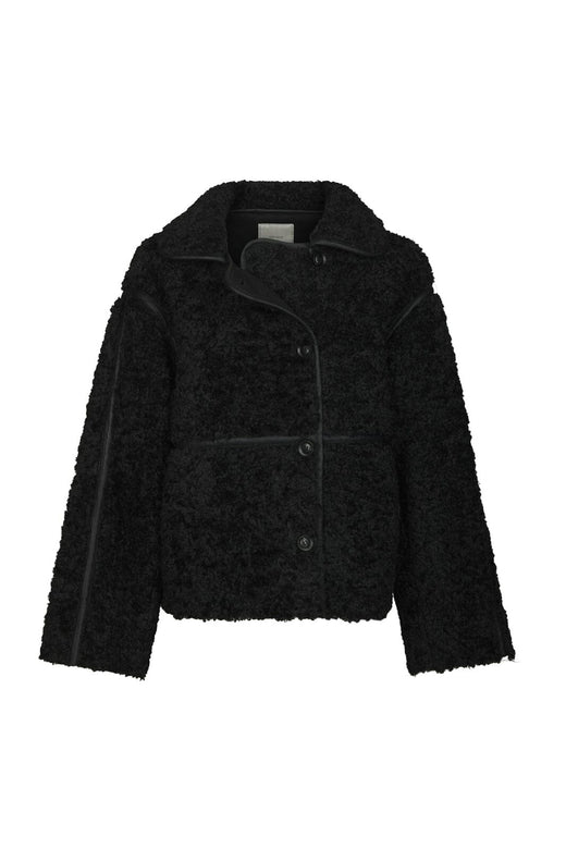 Neo Noir - Castor Faux Fur Jacket 164862 - 100 - Black