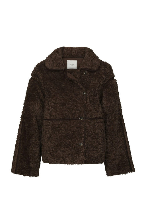 Neo Noir - Castor Faux Fur Jacket 164862 - 676 - Dark Brown