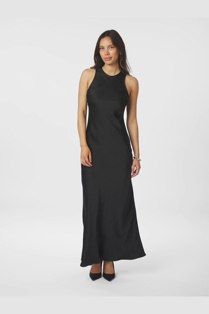 Neo Noir - Celinie Heavy Sateen Dress 165621 - 100 - Black