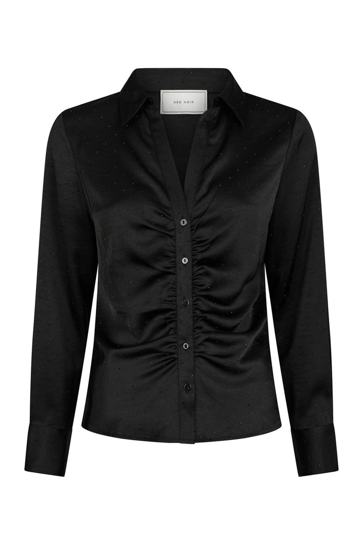 Neo Noir - Christy Heavy Sateen Bedaz Shirt 166892 - 100 - Black