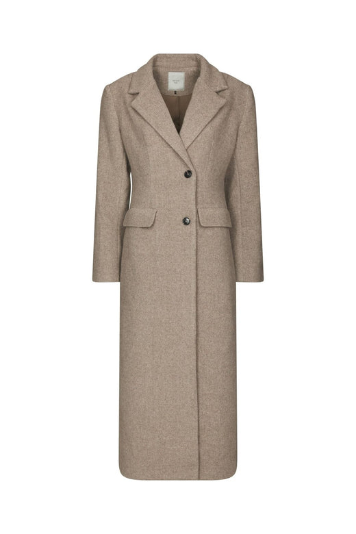 Neo Noir - Corina Herringbone Twill Coat 168545 - 976 - Beige Melange