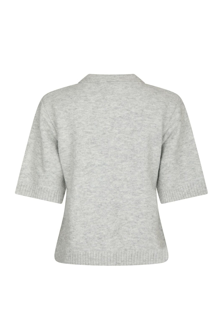 Neo Noir - Cunna Knit Blouse 166251 - 103 - Light Grey Melange