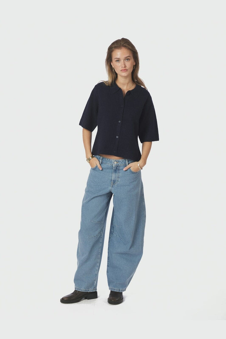 Neo Noir - Cunna Knit Blouse 166251 - 141 - Navy