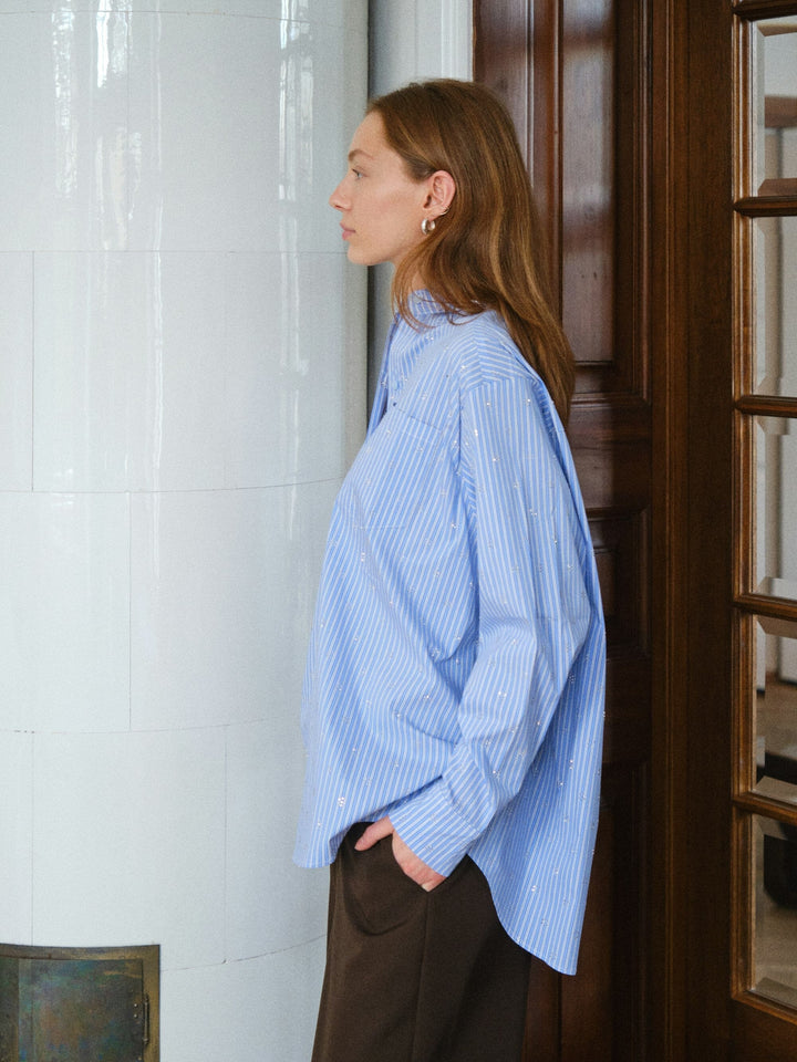 Neo Noir - Dalma Decoration Shirt 166911 - 145 - Light Blue Skjorter 
