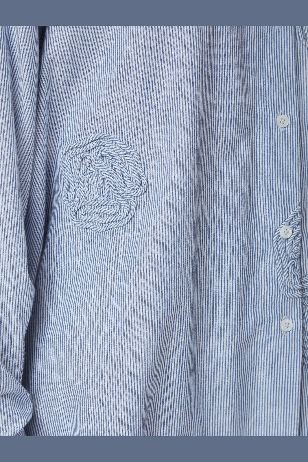 Neo Noir - Dalma Dori Mini Stripe Shirt 167460 - 140 - Blue