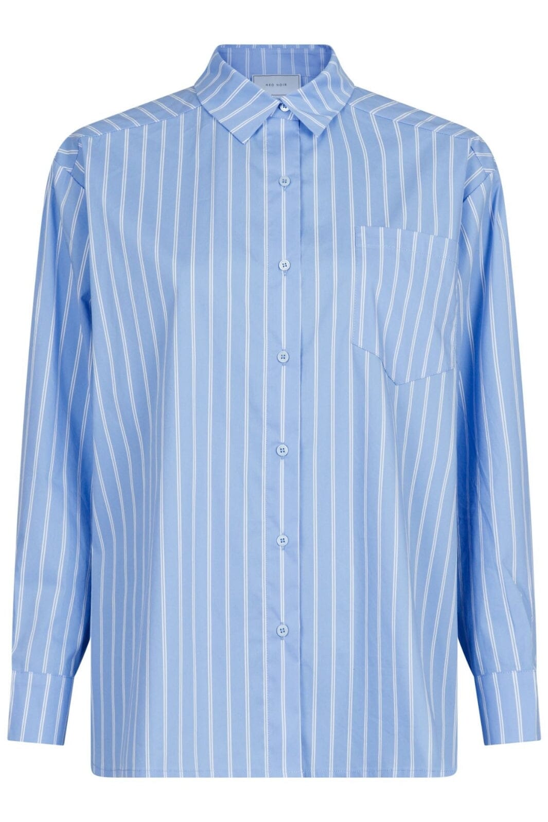 Neo Noir - Dalma Double Stripe Shirt - Light Blue Skjorter 