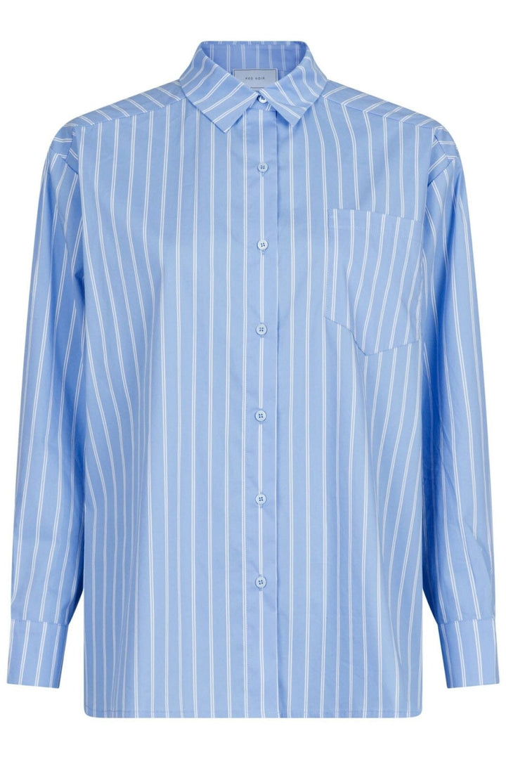 Neo Noir - Dalma Double Stripe Shirt - Light Blue Skjorter 