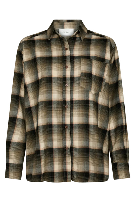 Neo Noir - Dalma Flannel Check Shirt 171678 - 151 - Army Skjorter 