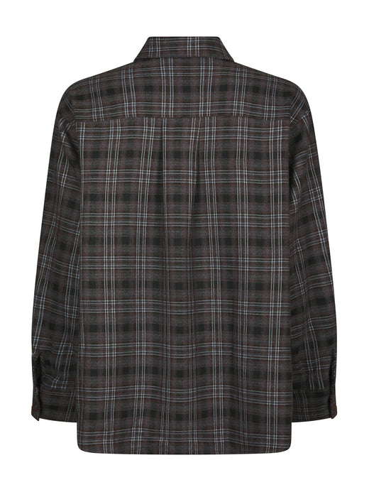 Neo Noir - Dalma Flannel Check Shirt 171678 - 189 - Warm Grey Skjorter 