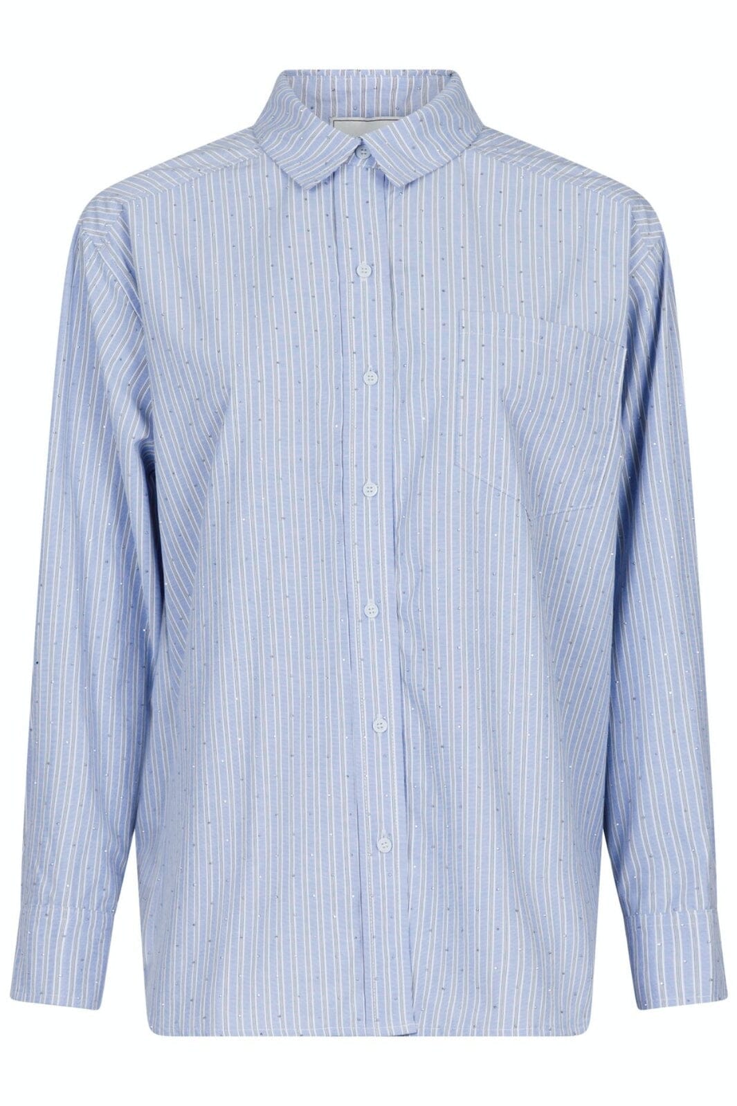 Neo Noir - Dalma Stripe Stone Shirt - Blue Skjorter 