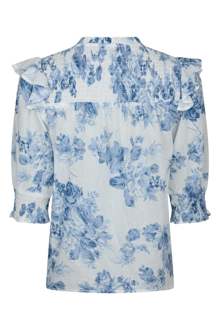 Neo Noir - Davina Flower Flow Blouse 165883 - 145 - Light Blue