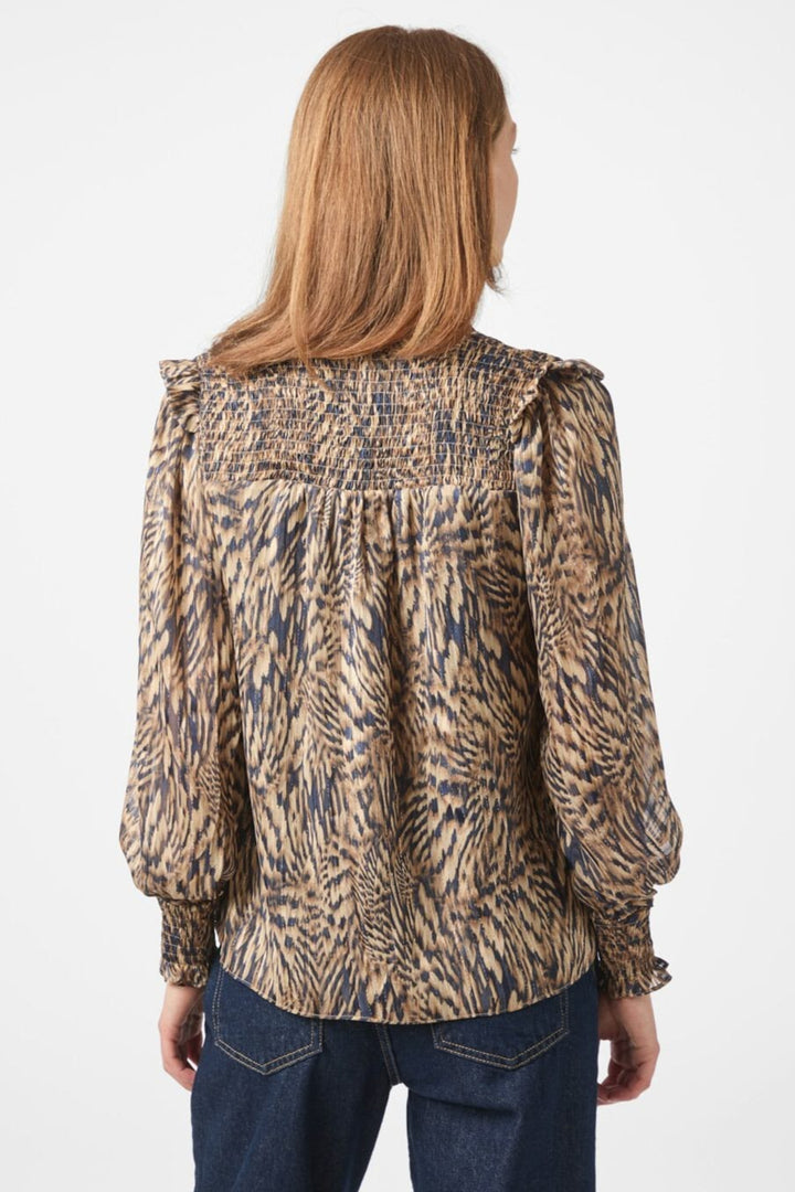Neo Noir - Davina Pattern Blouse 166259 - 543 - Camel
