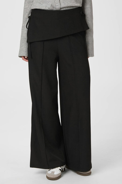 Neo Noir - Deani Fold Pants 166168 - 100 - Black