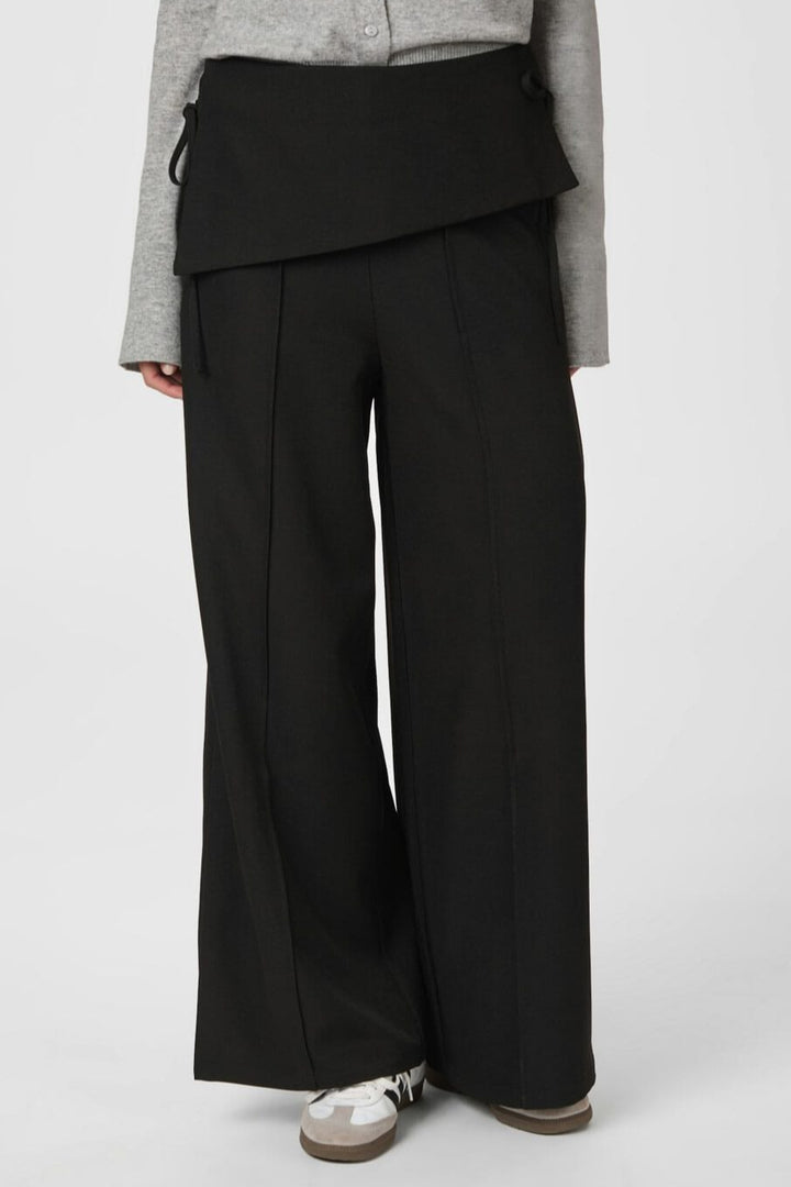 Neo Noir - Deani Fold Pants 166168 - 100 - Black