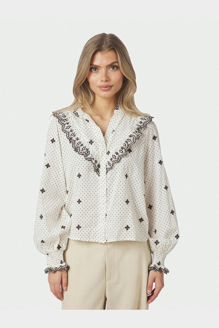 Neo Noir - Degas Dot Blouse 167708 - 121 - Off White
