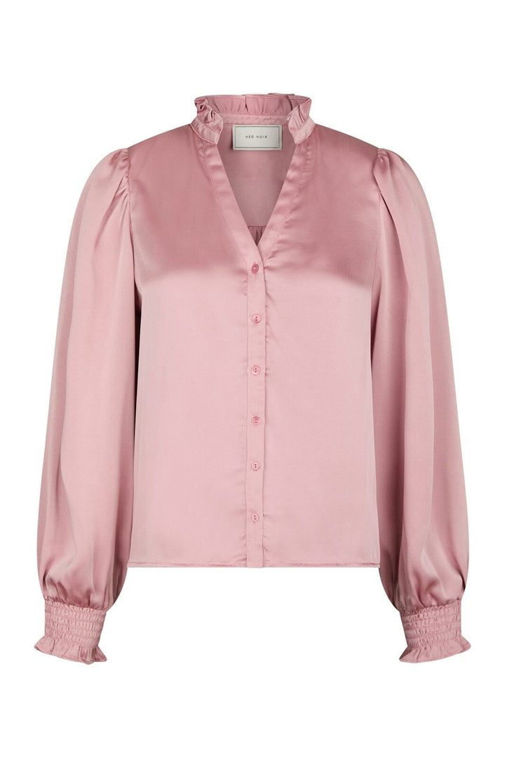 Neo Noir - Delsie Drapy Sateen Blouse 167479 - 754 - Light Pink