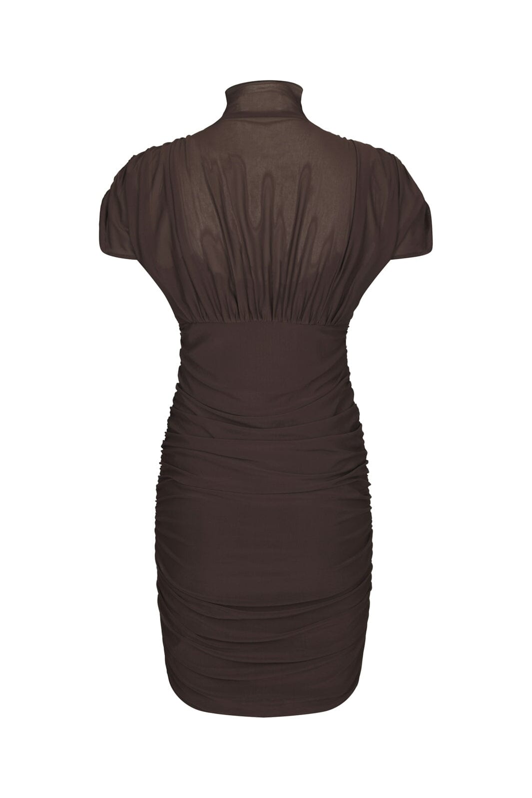 Neo Noir - Delyna Mesh Dress 171227 - 676 - Dark Brown