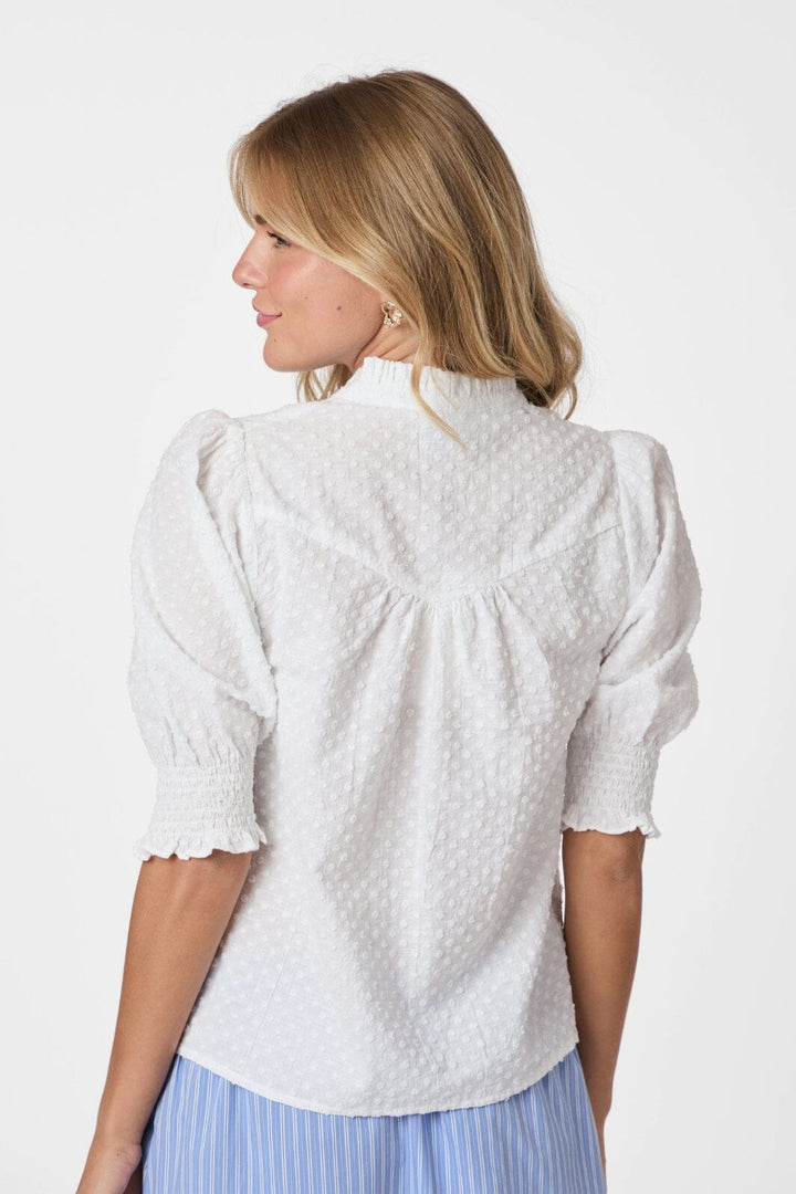 Neo Noir - Diana B Dobby Blouse 166142 - 120 - White
