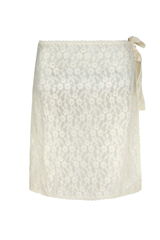 NEO NOIR Diffana Wrap Skirt Creme