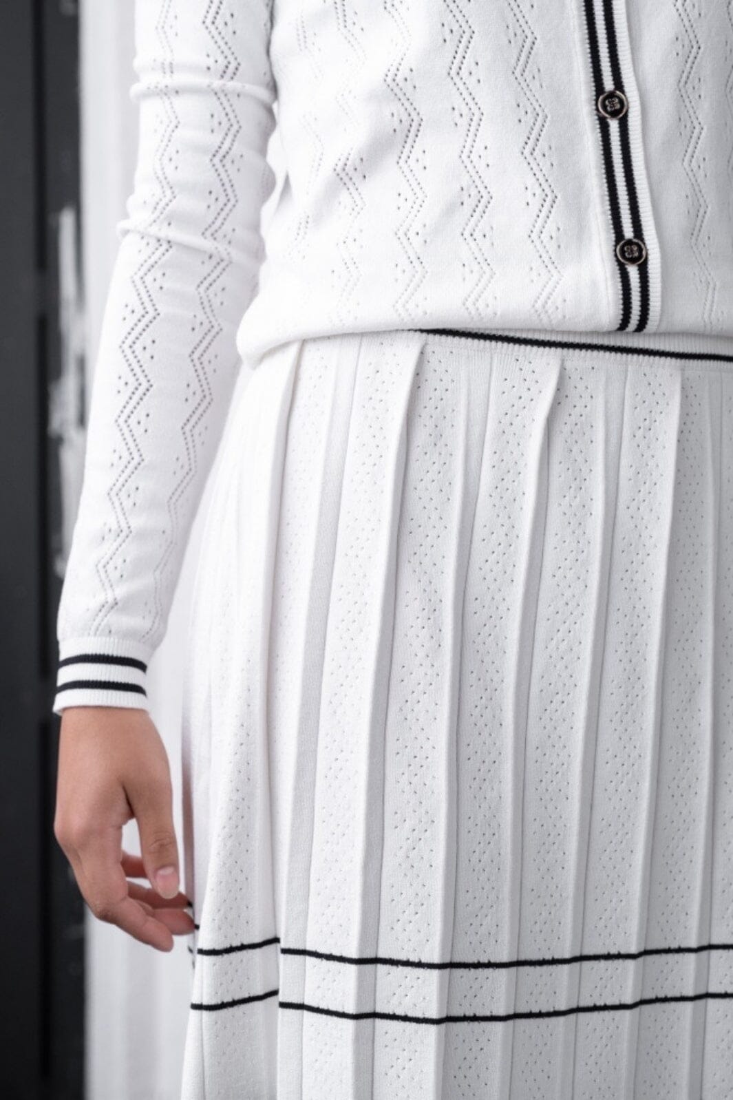 Neo Noir - Dora Knit Skirt - Off White Nederdele 