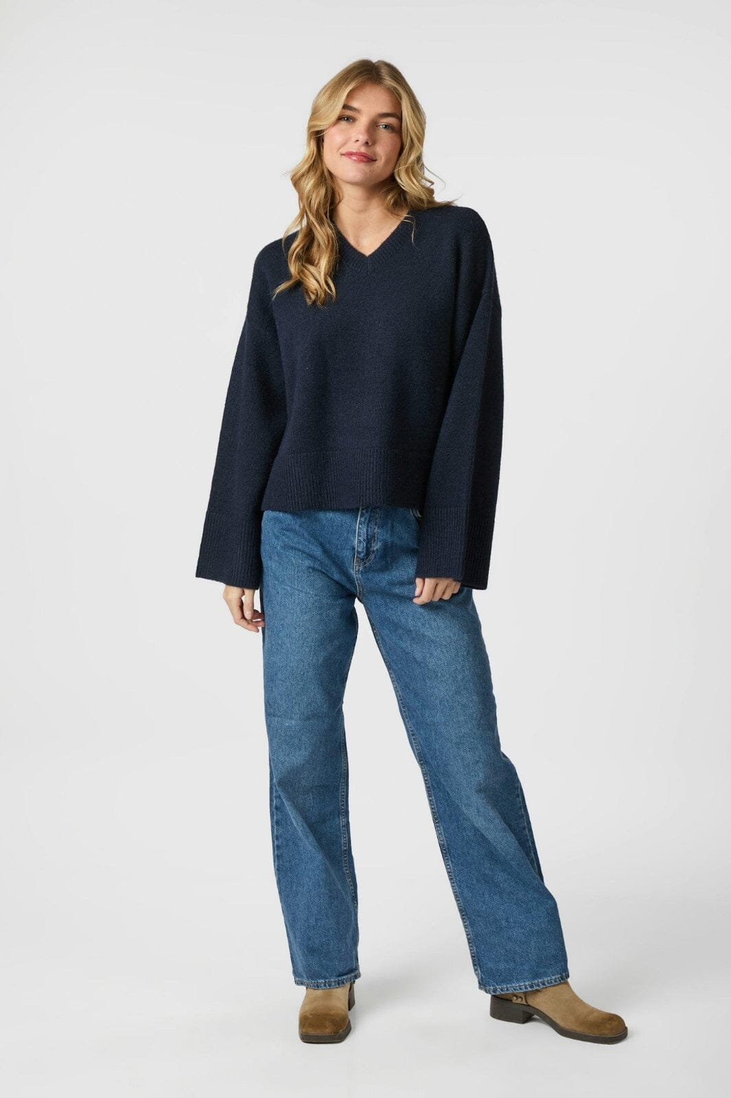 Neo Noir - Dova Knit Blouse 164912 - 141 - Navy
