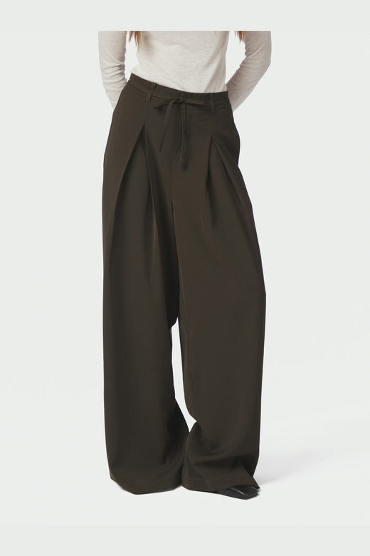 Neo Noir - Eddina Woven Pants 170464 - 676 - Dark Brown