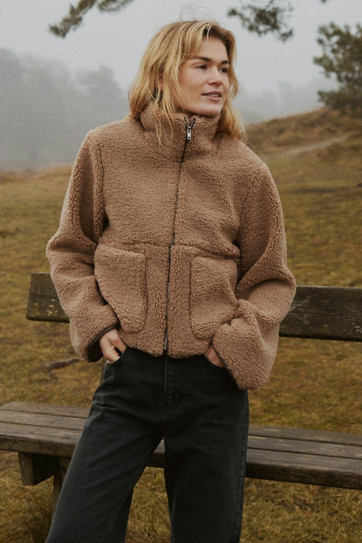 Neo Noir - Effa Teddy Jacket 164602 - 214 - Taupe