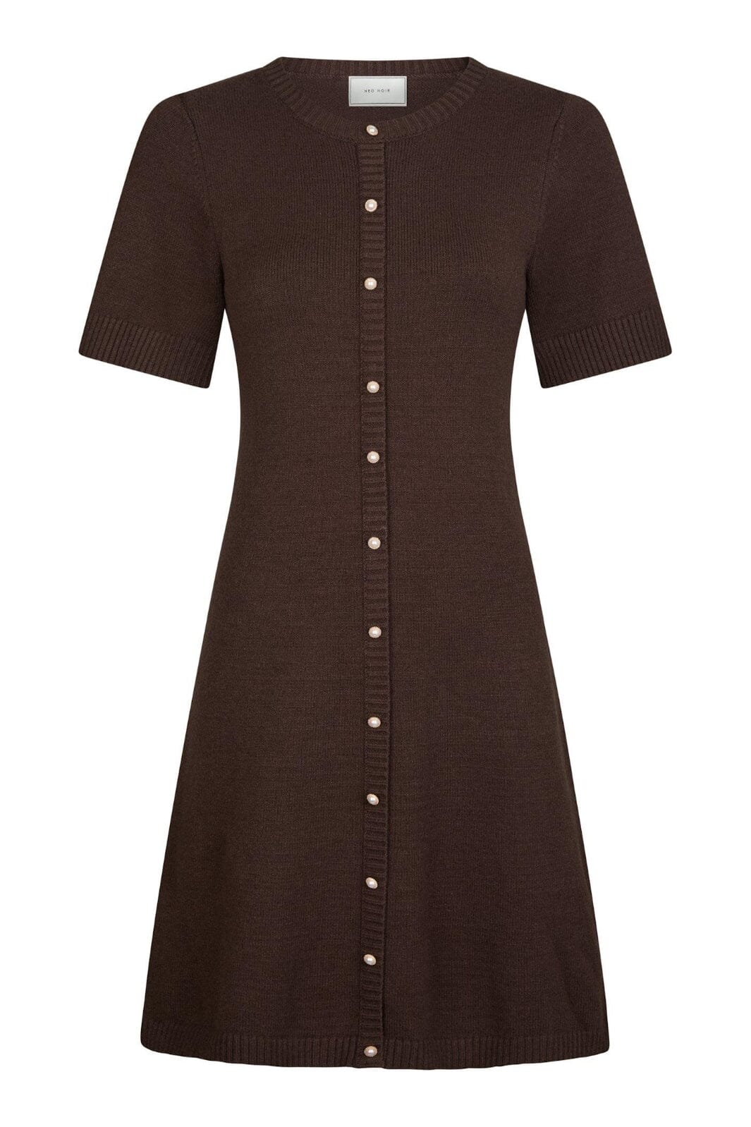 Neo Noir - Elise Knit Dress 163646 - 210 - Brown