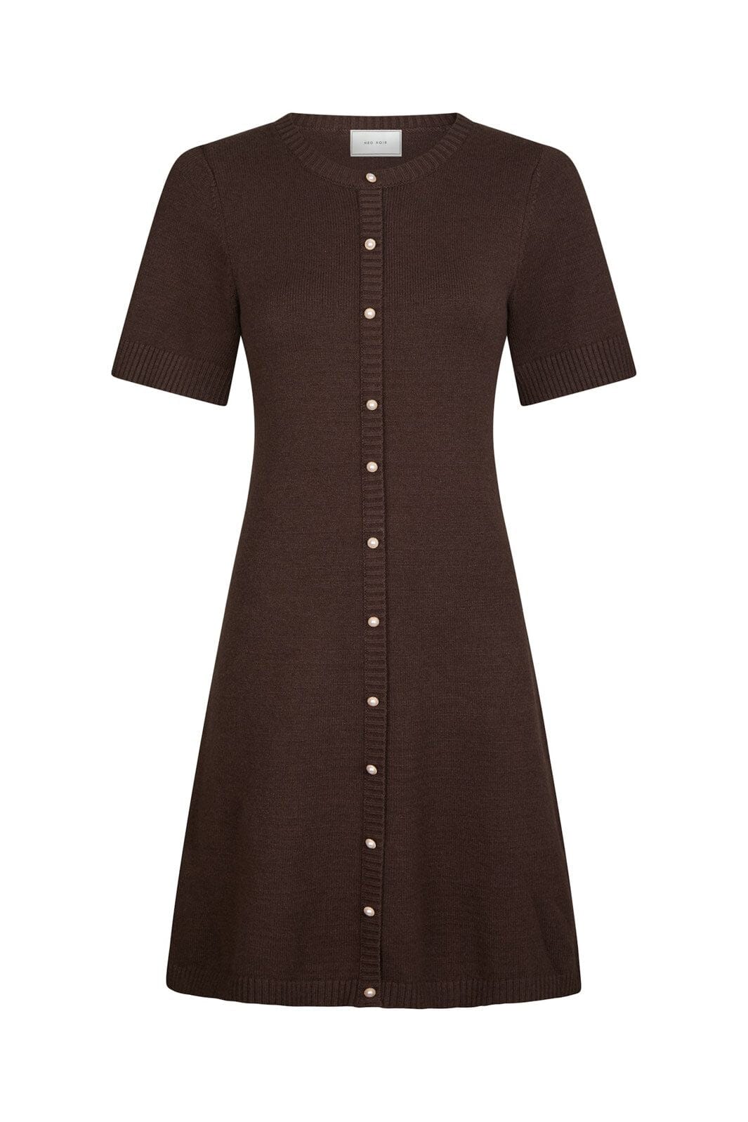 Neo Noir - Elise Knit Dress 163646 - 210 - Brown