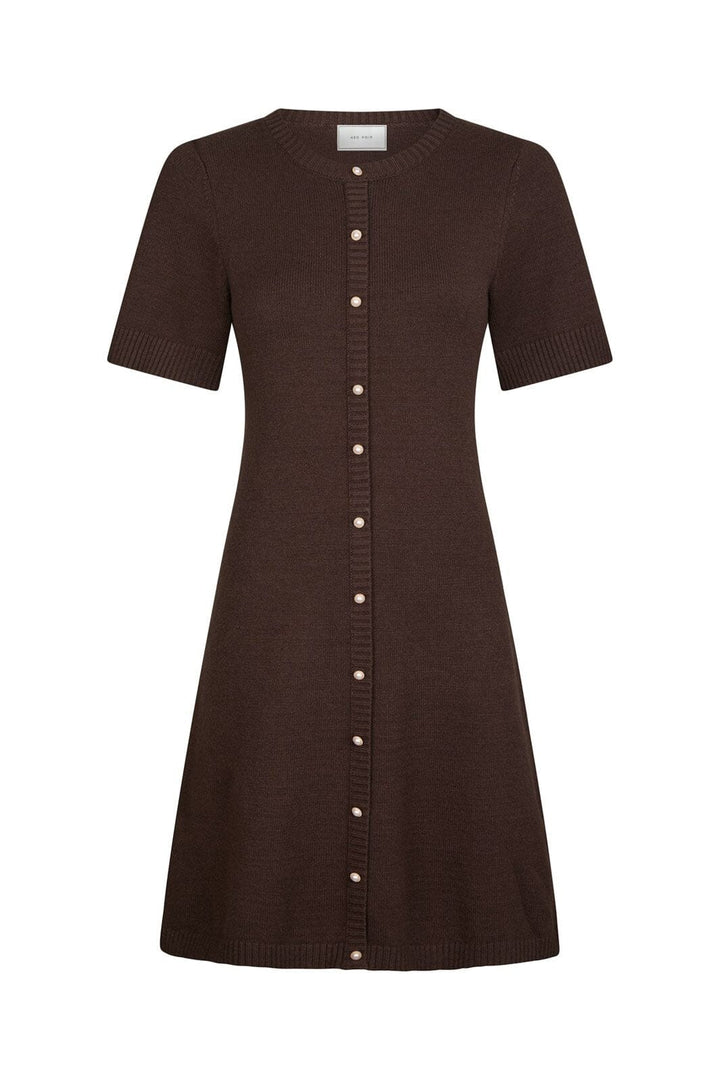 Neo Noir - Elise Knit Dress 163646 - 210 - Brown