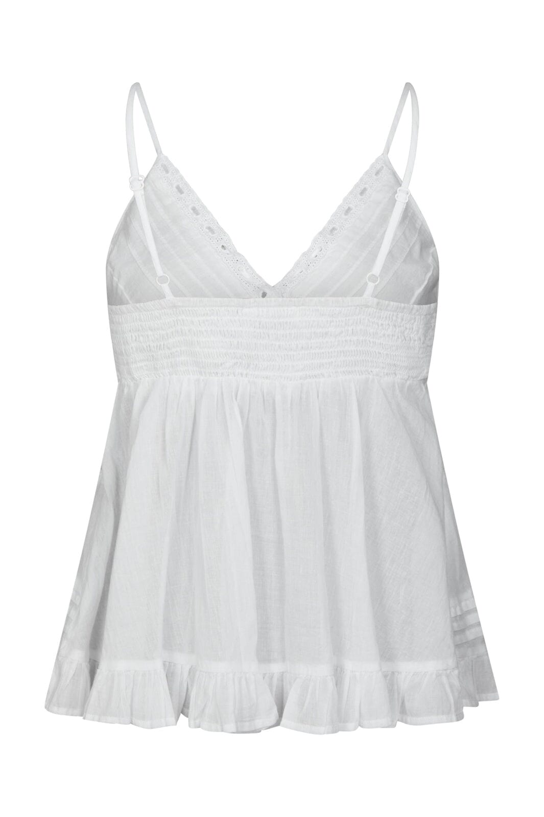 Neo Noir - Elvena S Voile Top 169066 - 120 - White