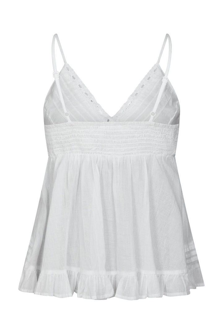 Neo Noir - Elvena S Voile Top 169066 - 120 - White