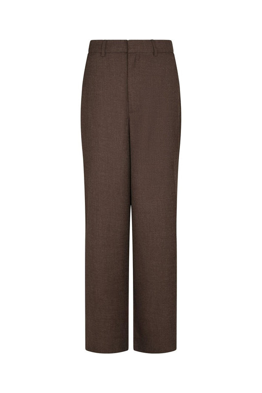 Ammett Melange Bukser - Brown Melange