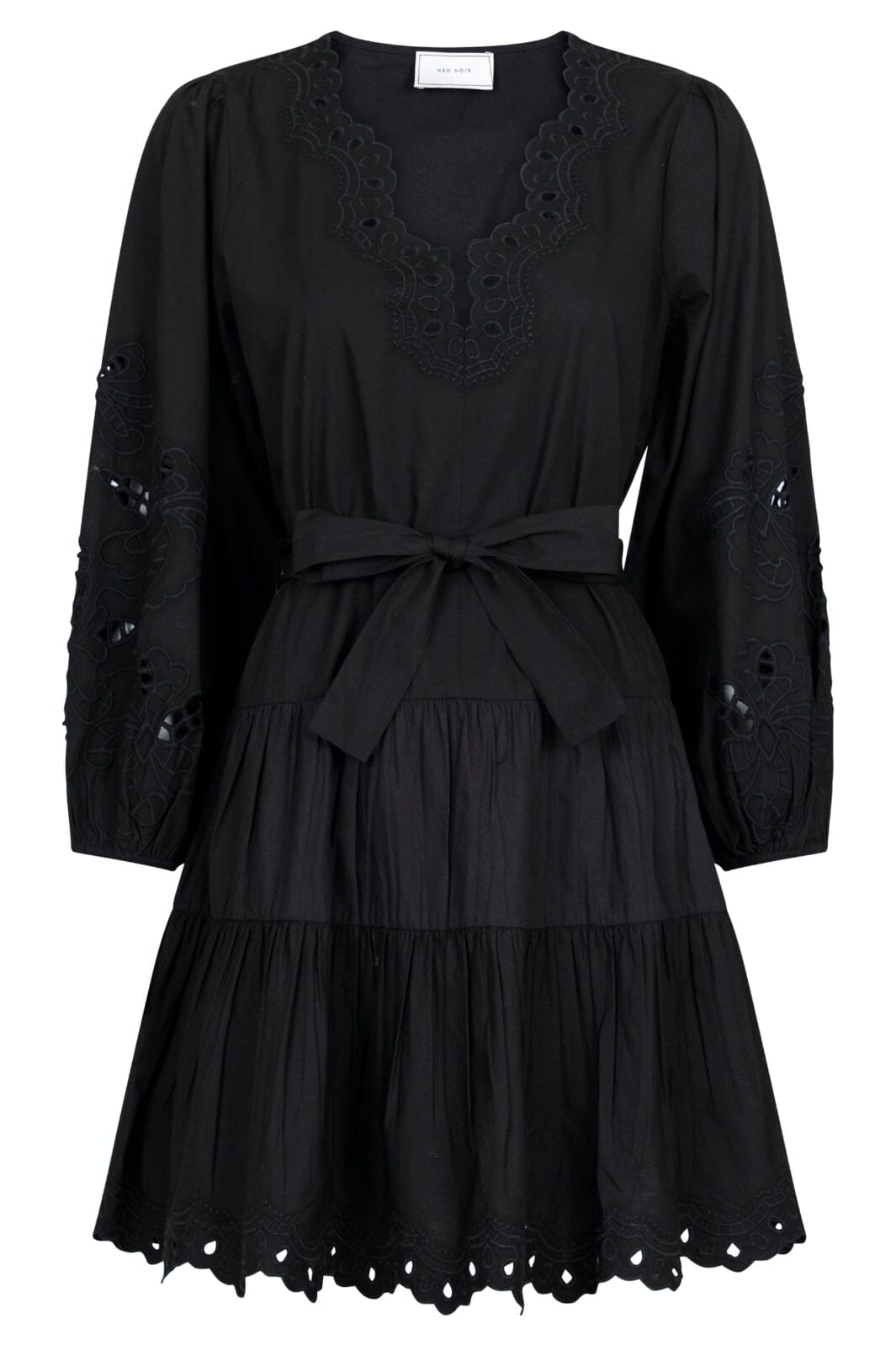 Neo Noir - Esta C Poplin Dress - Black Kjoler 