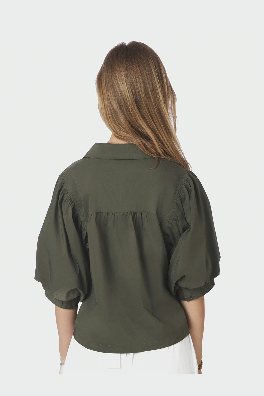Neo Noir - Etta Poplin Shirt 168089 - 151 - Army