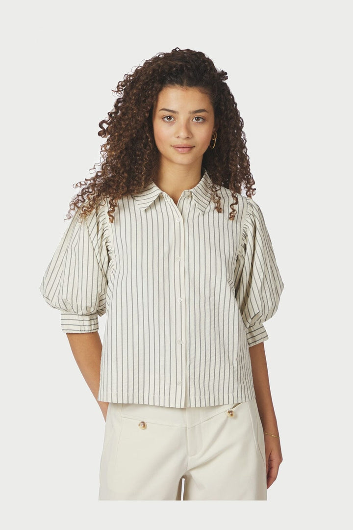 Neo Noir - Etta Slim Stripe Shirt 168663 - 121 - Off White