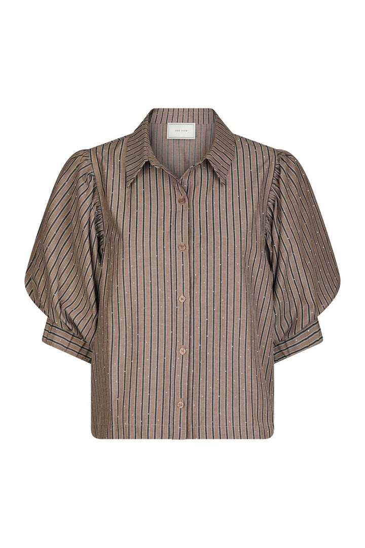 Neo Noir - Etta Soft Stripe Stone Shirt 166416 - 210 - Brown