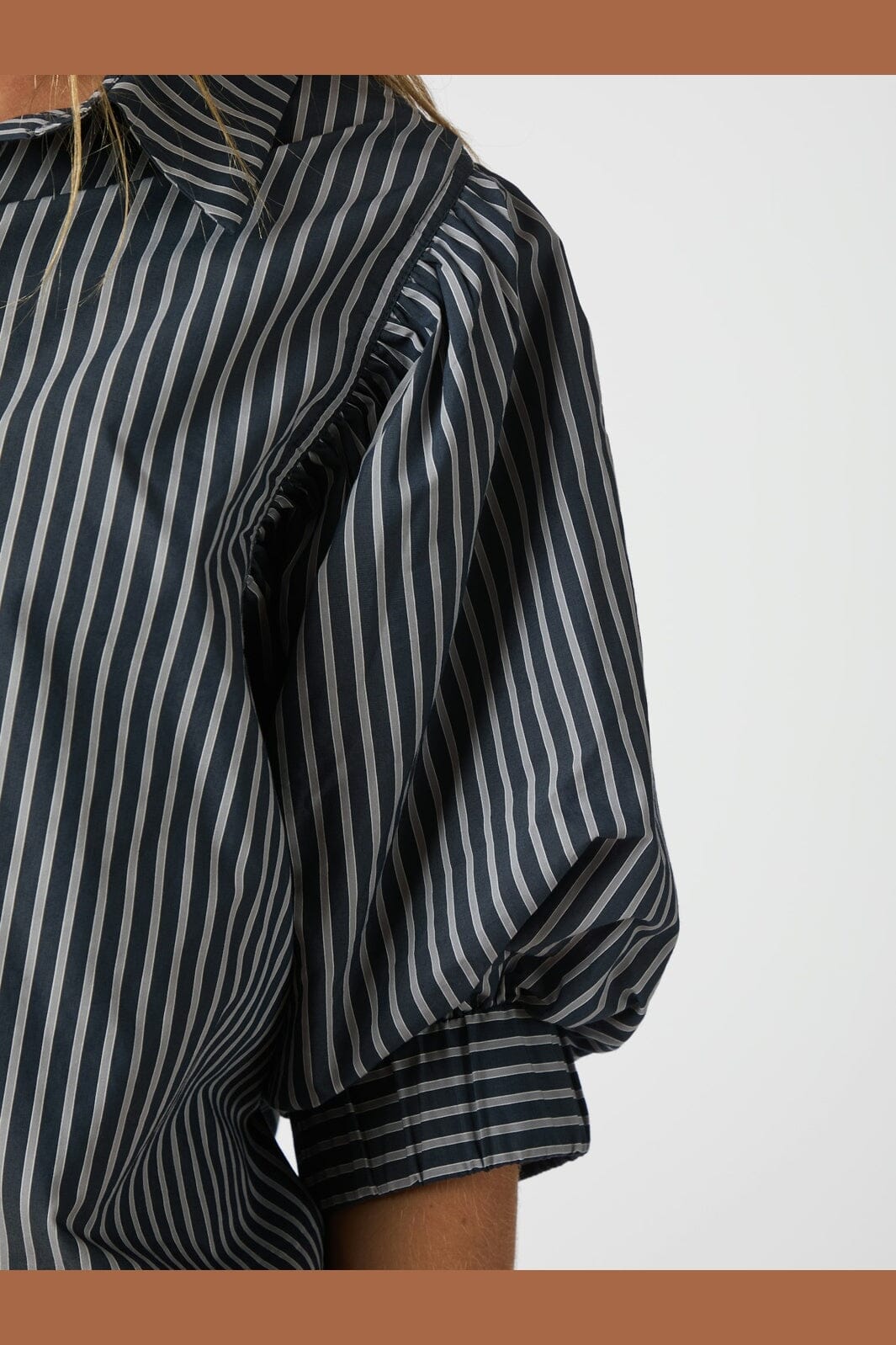 Neo Noir - Etta Stripe Shirt 166862 - 141 - Navy