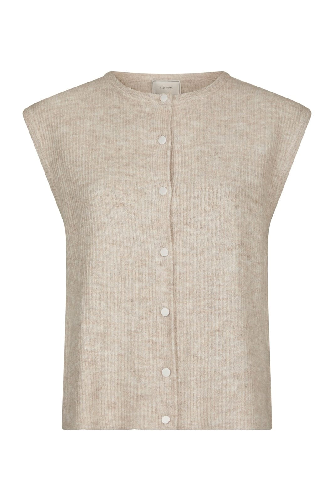 Neo Noir - Everest Knit Vest 164870 - 119 - Sand Melange