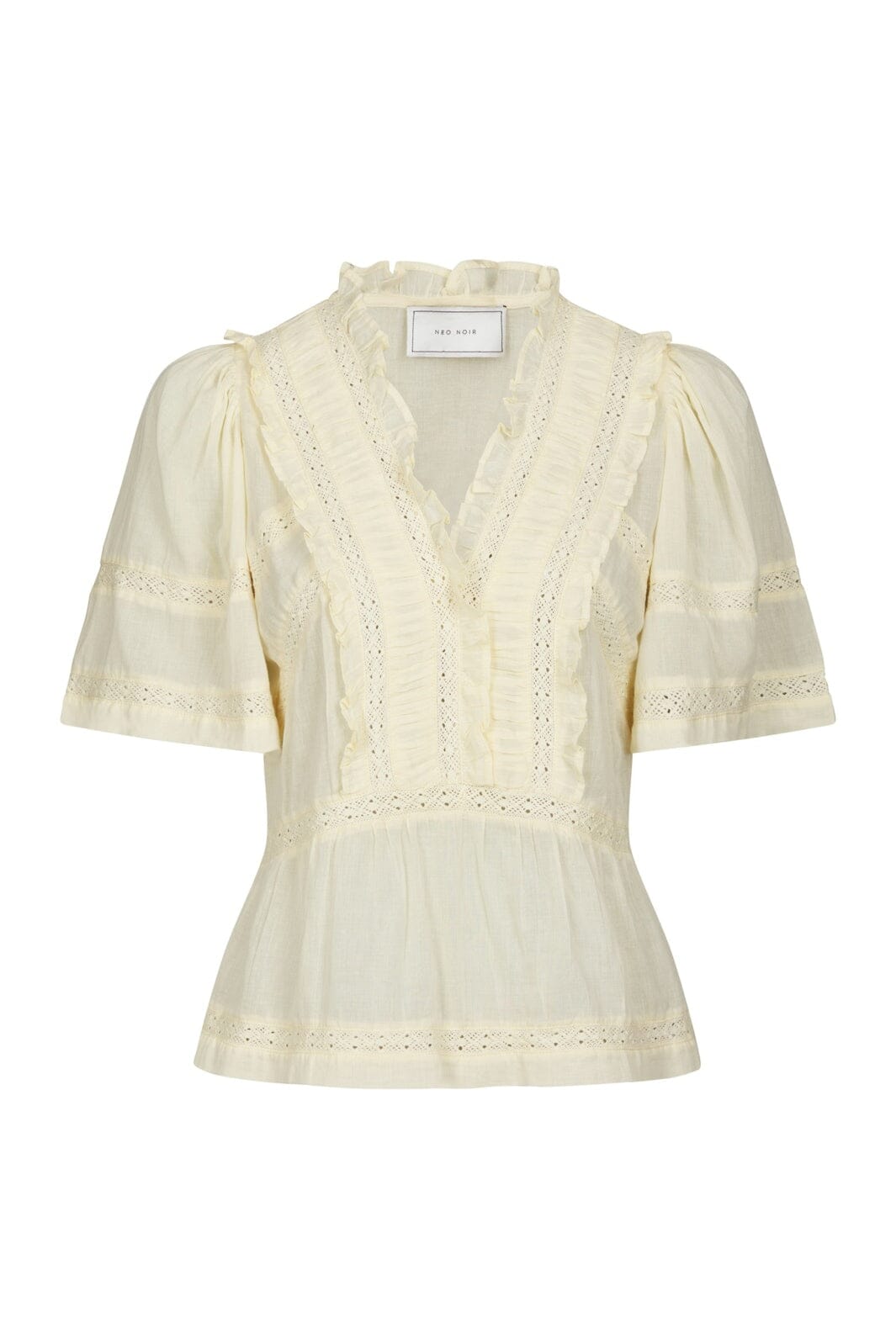 Neo Noir - Evienne S Voile Top 161856 - 416 - Butter Yellow