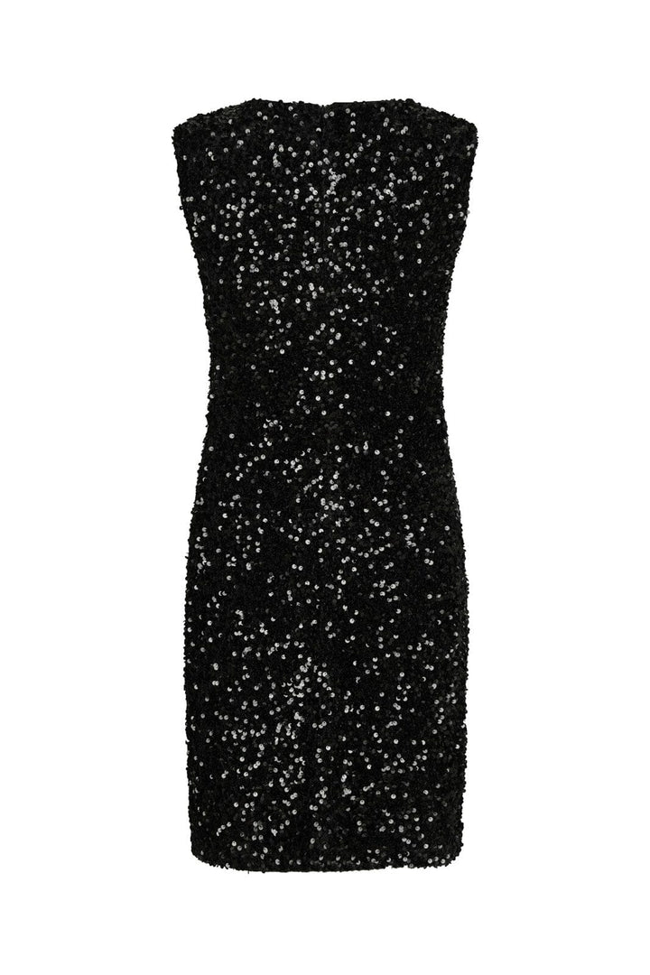 Neo Noir - Fanya Velvet Sequins Dress 167187 - 100 - Black