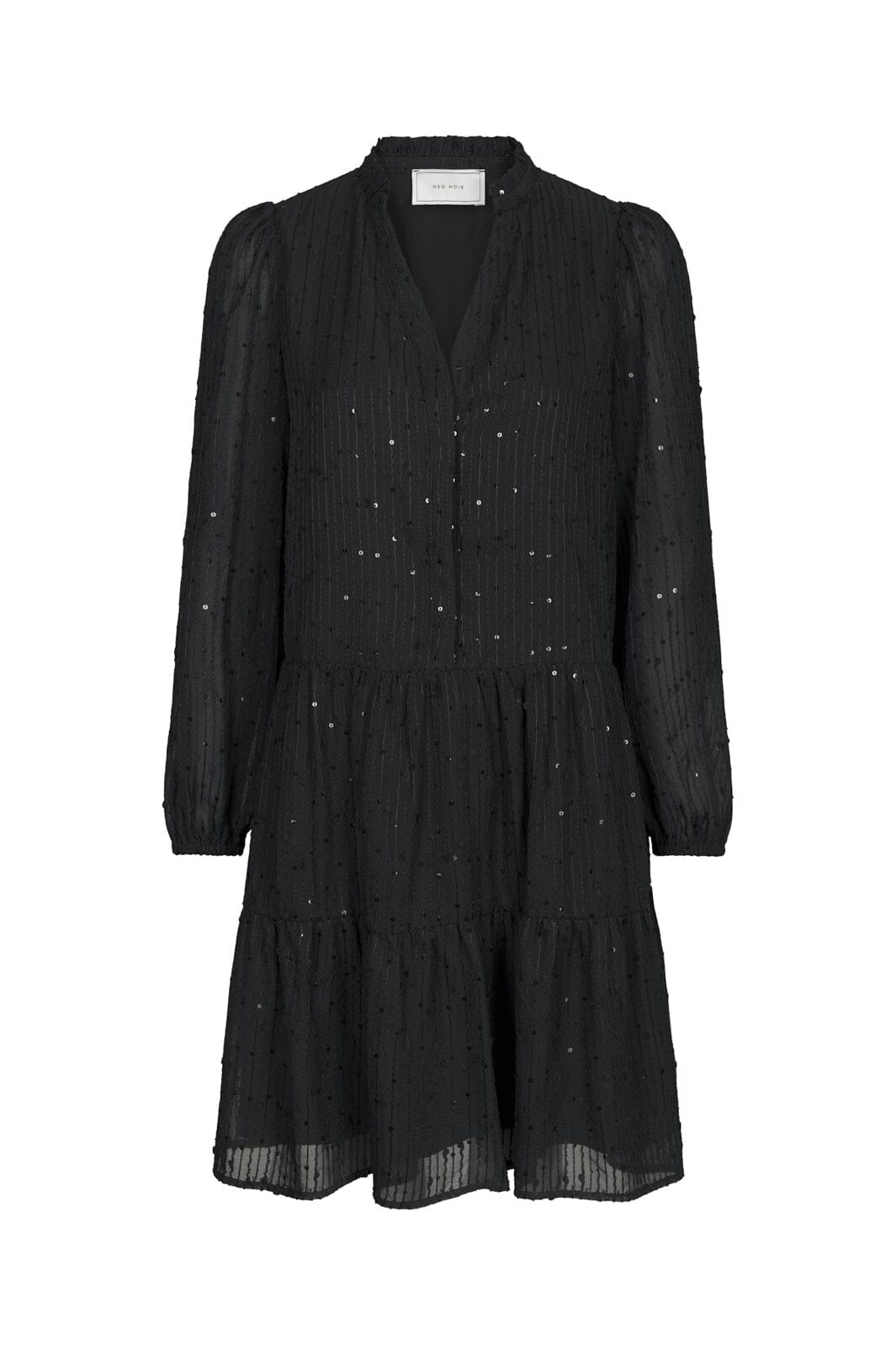 Neo Noir - Federica Glitz Crepe Dress 171109 - 100 - Black