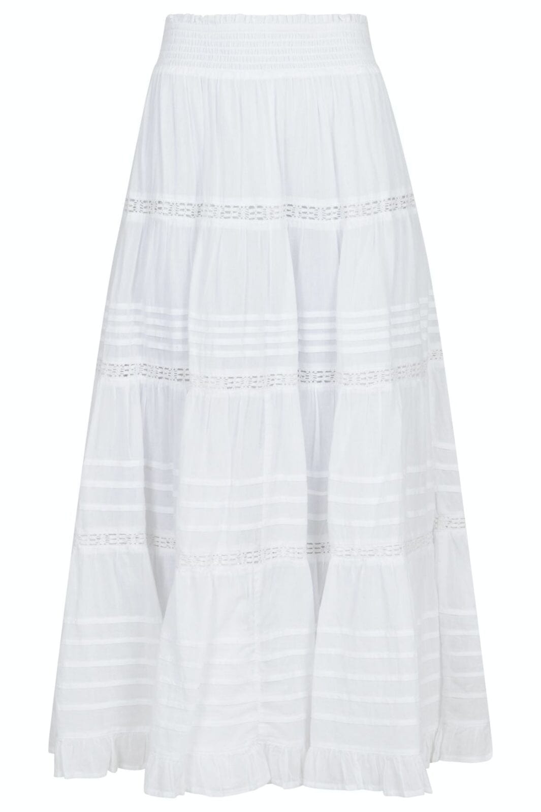Neo Noir - Felicia S Voile Skirt - White Nederdele 