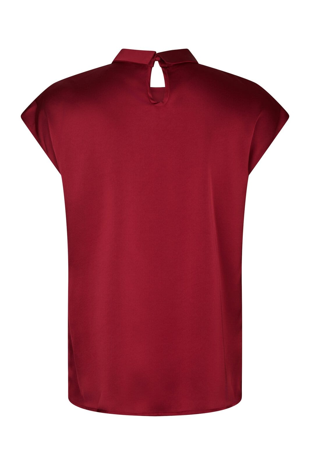 Neo Noir - Fleur Drapy Satin Blouse 160990 - 682 - Wine