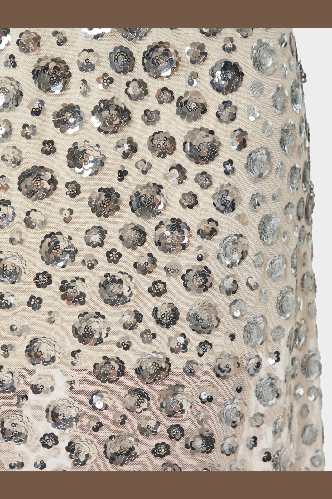 Neo Noir - Gilla Flower Sequins Skirt 167537 - 122 - Creme